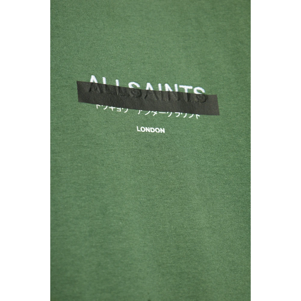 AllSaints Redact Oversized T-shirt Green Heren