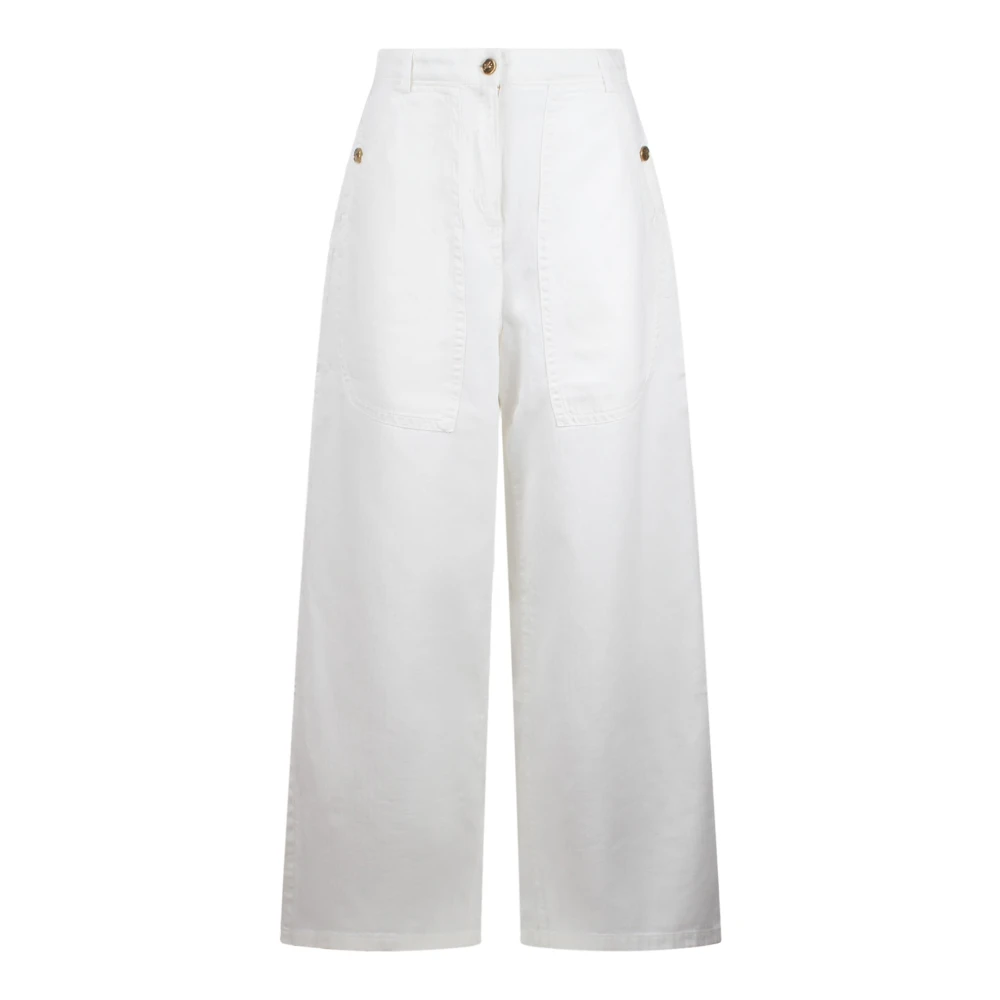 ETRO Wide Jeans White Dames