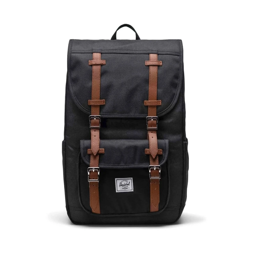Herschel Zwarte Mid Rugzak met Laptopvak Black Unisex