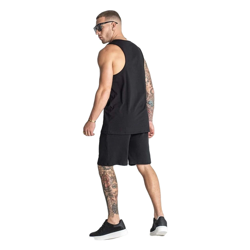 Gianni Kavanagh Mouwloos shirt Black Heren