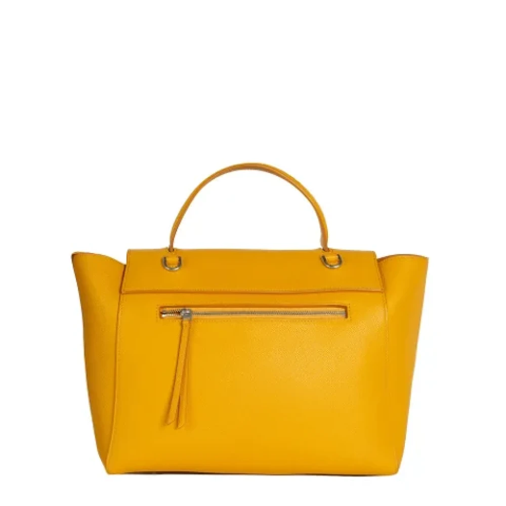 Celine Vintage Pre-owned Leather celine-bags Yellow Dames