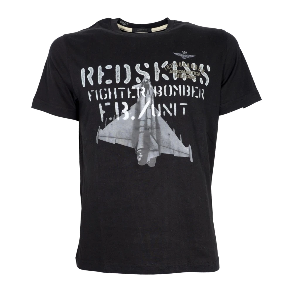 Aeronautica Militare Men's Black 103Rd Squadron T-Shirt Ts2212
