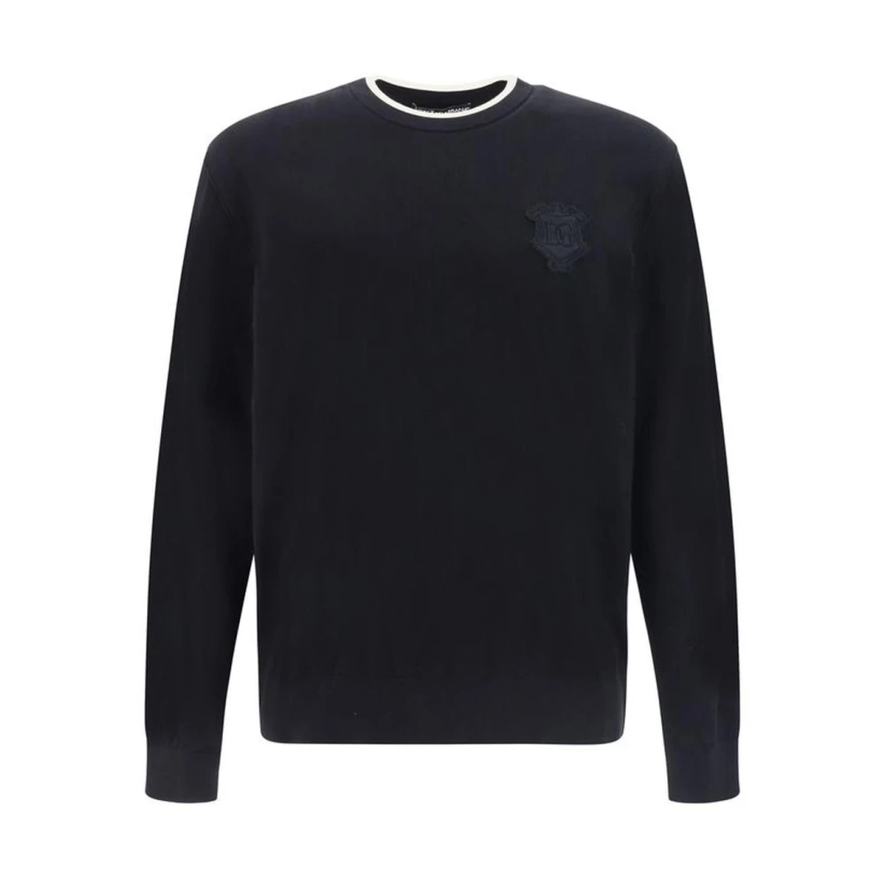 Dolce & Gabbana Stijlvolle Sweater met Uniek Ontwerp Black Heren