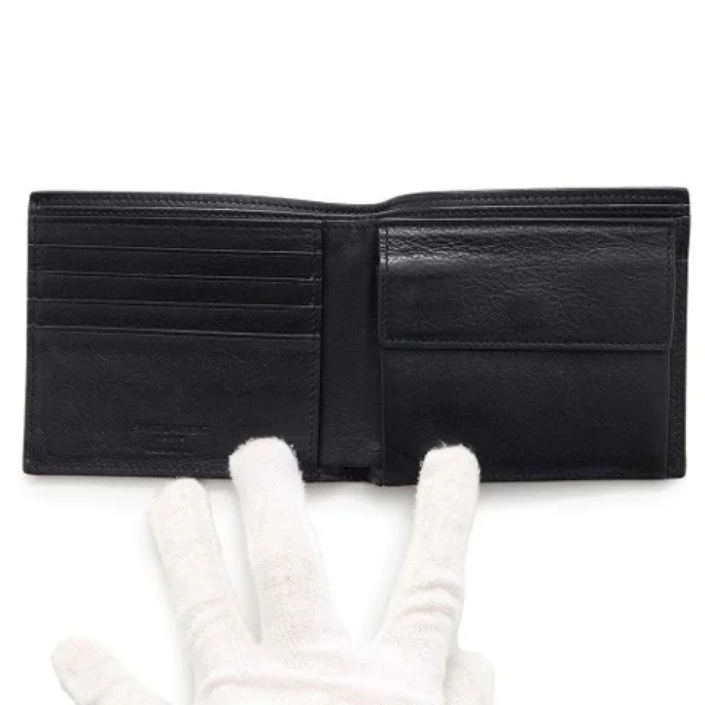 Saint Laurent Vintage Pre-owned Leather wallets Black Heren