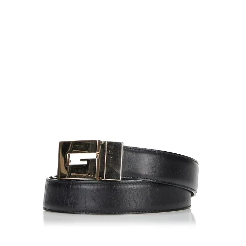 Gucci Vintage Pre-owned Leather belts Black Dames