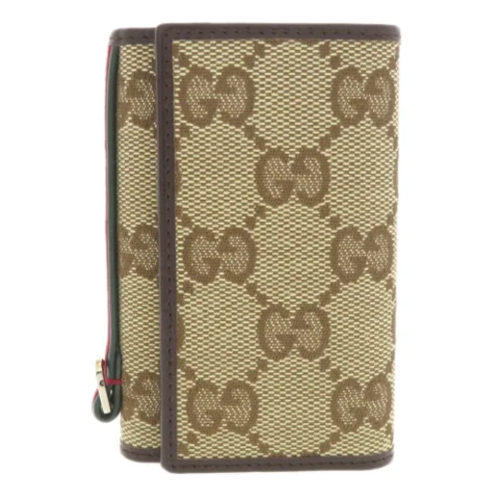 Gucci Vintage Pre-owned Canvas key-holders Brown Dames