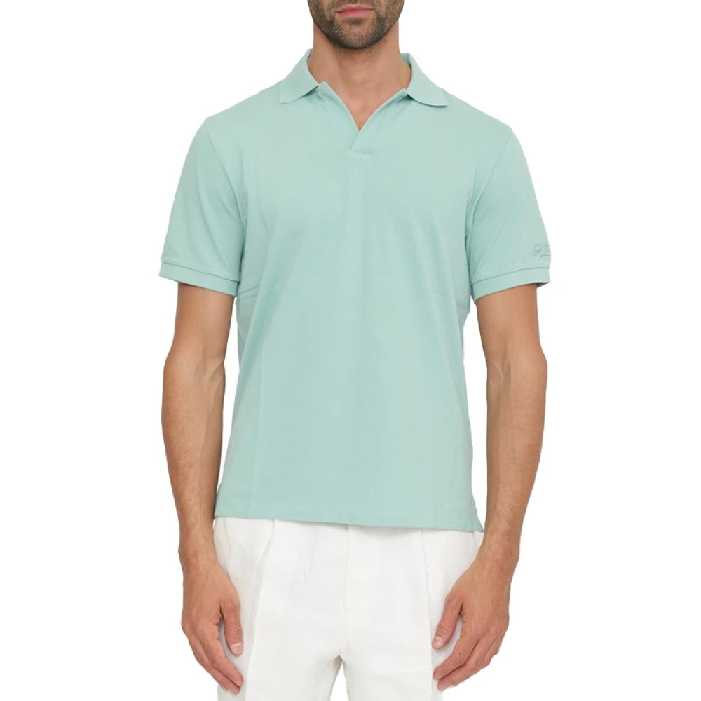 Mc2 Saint Barth Blue Polo Shirts, Male, M, Charles Polo