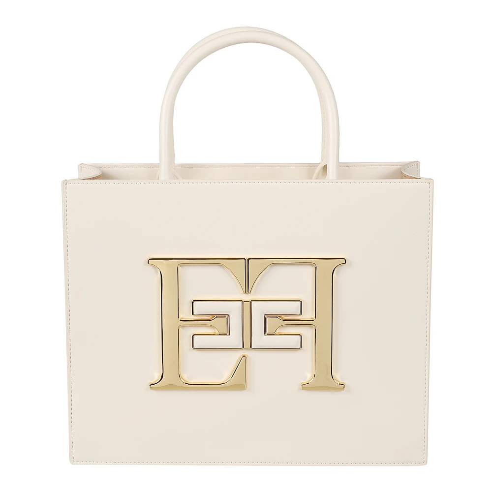 Elisabetta Franchi Stijlvolle Medium Tas Beige Dames