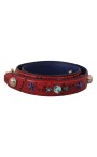 luxurious-red-python-leather-shoulder-strap