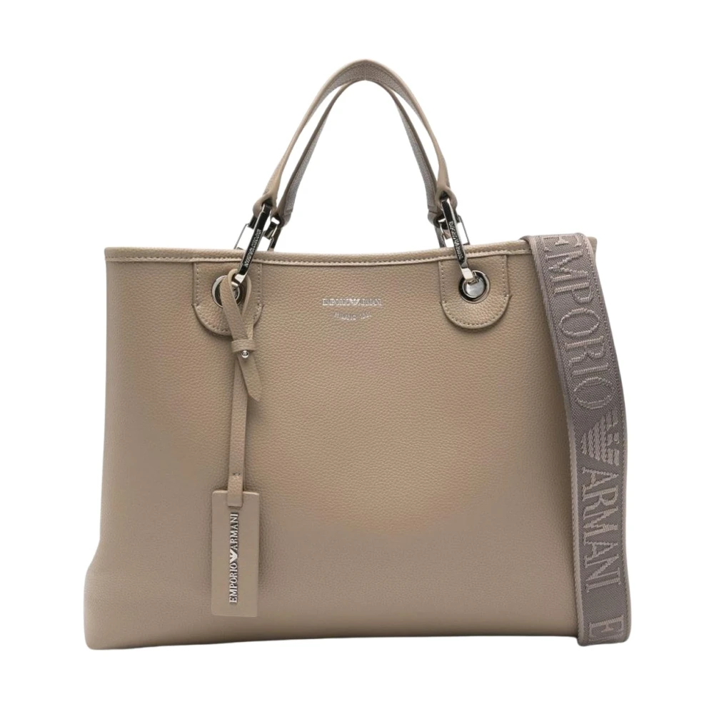 Emporio Armani Mujer Myea Small Pebbled Shopper Bag