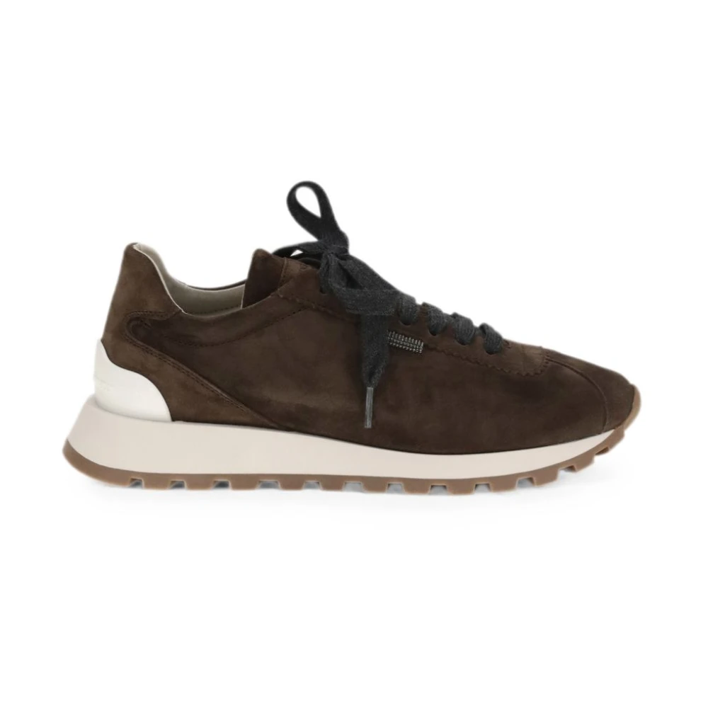 Brunello Cucinelli , Sneakers, Female, Brown, 7 Uk, Flat Shoes