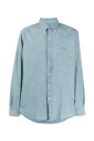 chemise-en-coton-bleu-brodee