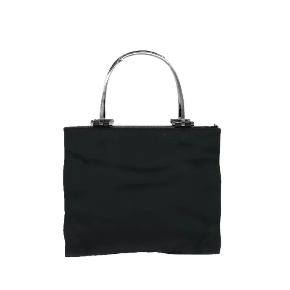 Gucci Vintage Pre-owned Nylon handbags Black Dames