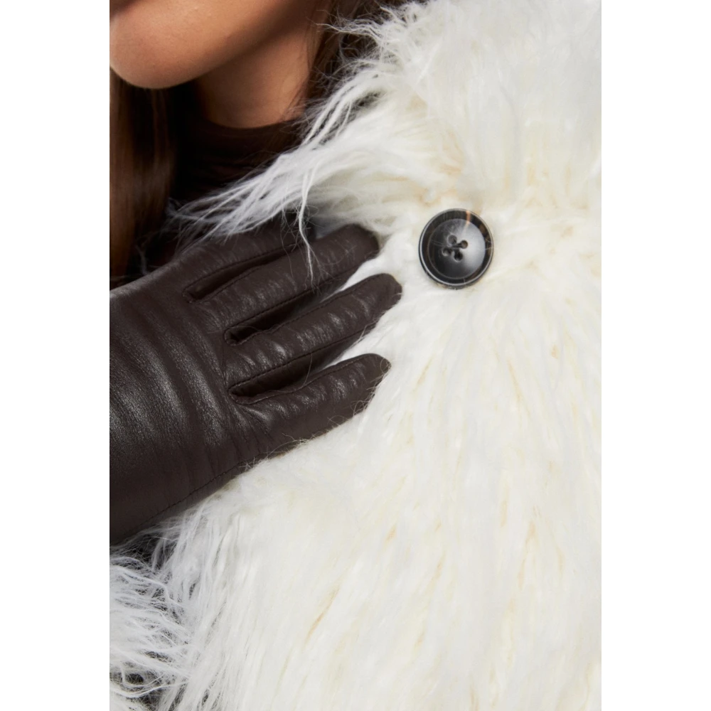 Cesare Gaspari Winter Warme Nep Bontjas Wit White Dames
