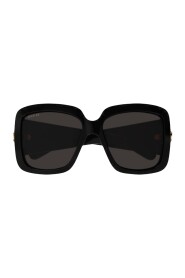 Czarne Szare Okulary Przeciwsłoneczne Oversize