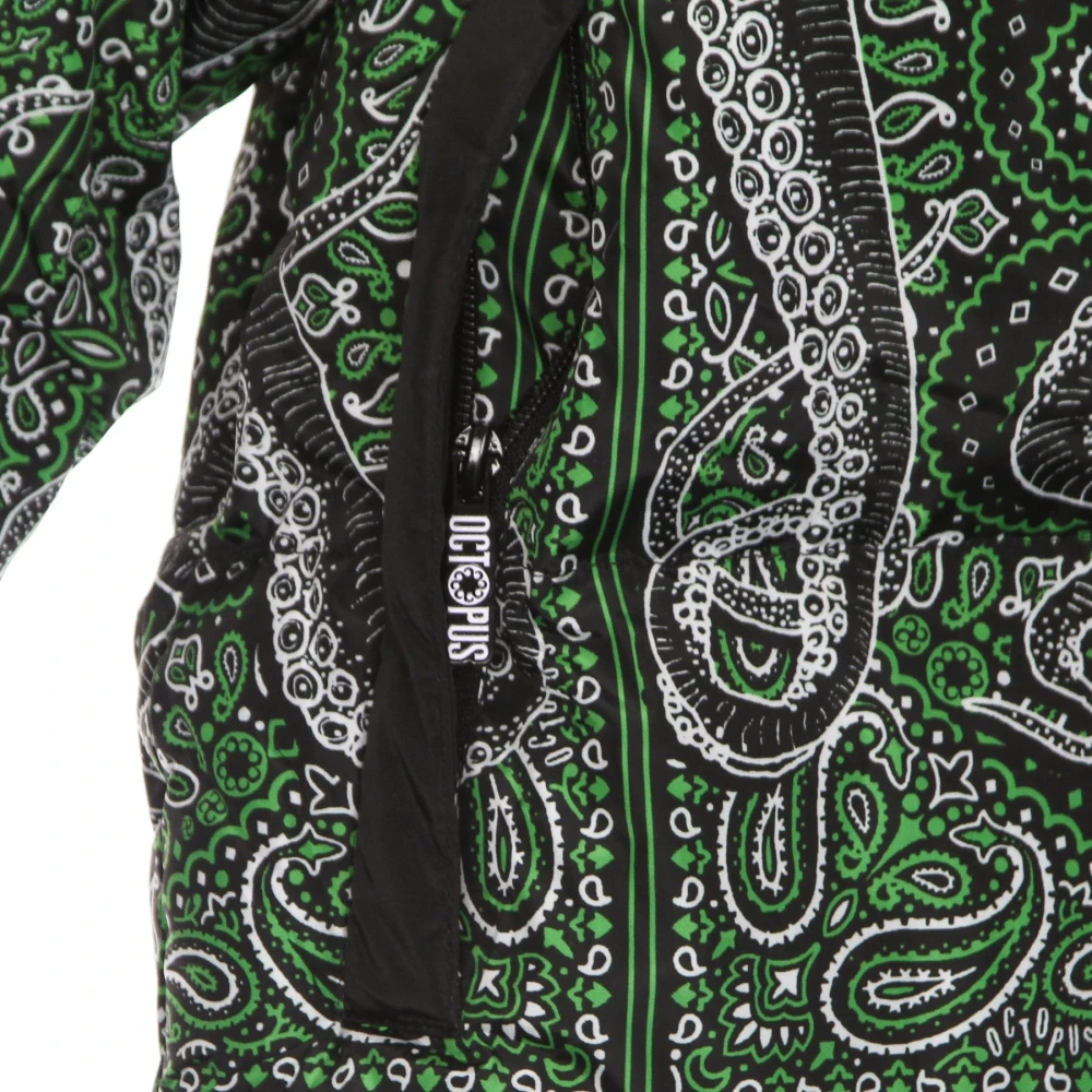 Octopus Zwarte Bandana Donsjas Black Heren
