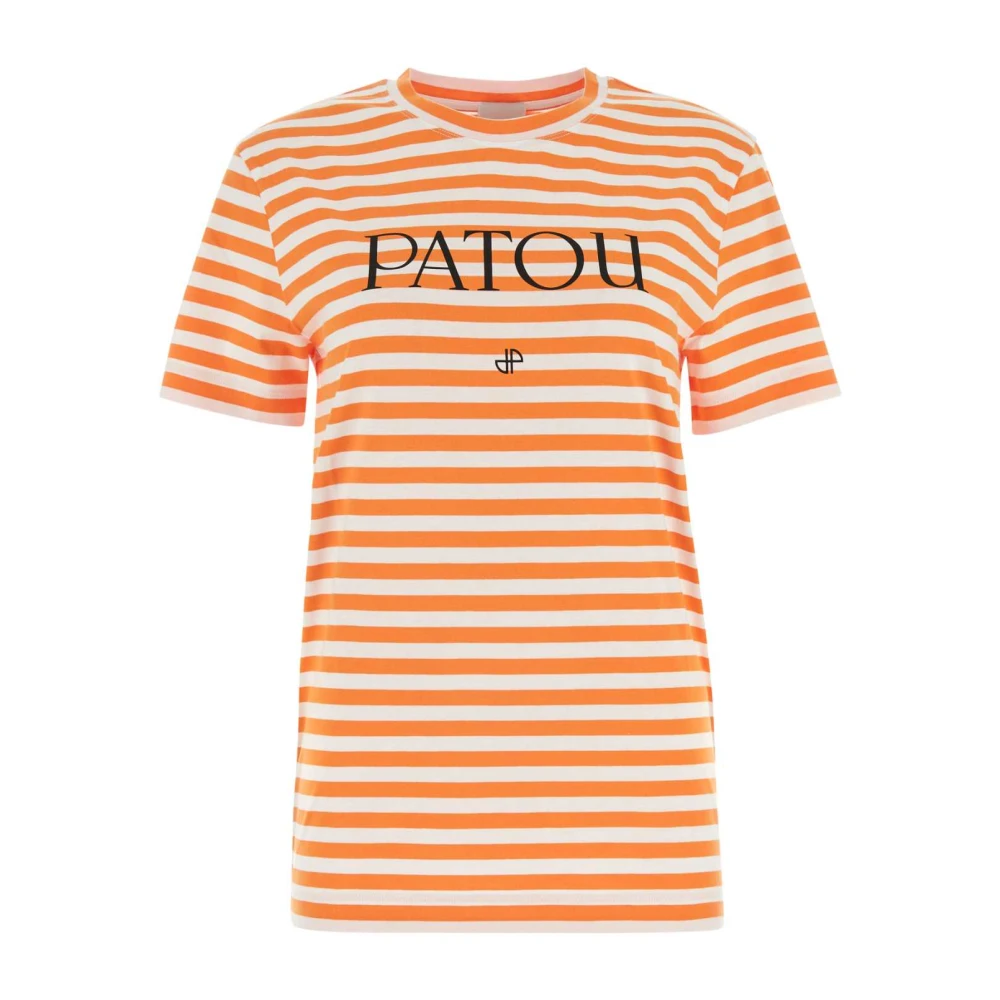 Patou Donna Multicolor T-Shirt In Cotone Ricamato