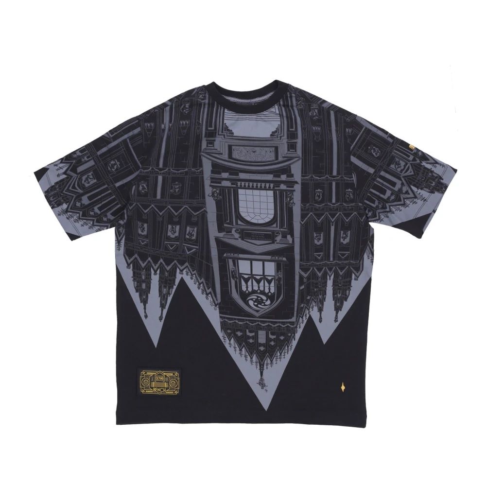 Dolly Noire Milan Cathedral Print Heren T-shirt Zwart Black Heren