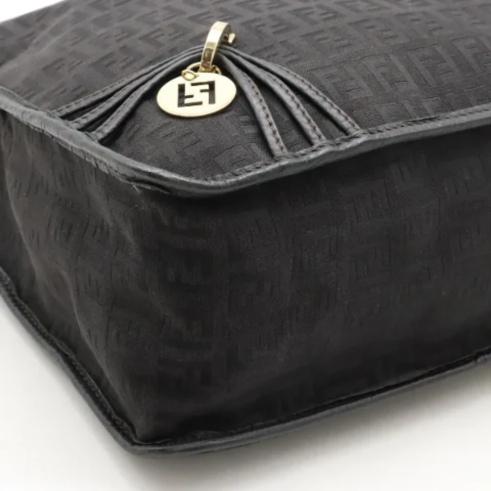 Fendi Vintage Pre-owned Canvas crossbody-bags Black Dames