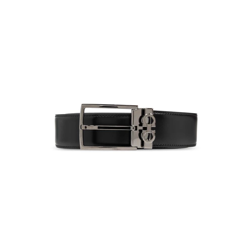 Ferragamo Uomo Nero - Double Adjus Belt - Accessories - 105 Cm
