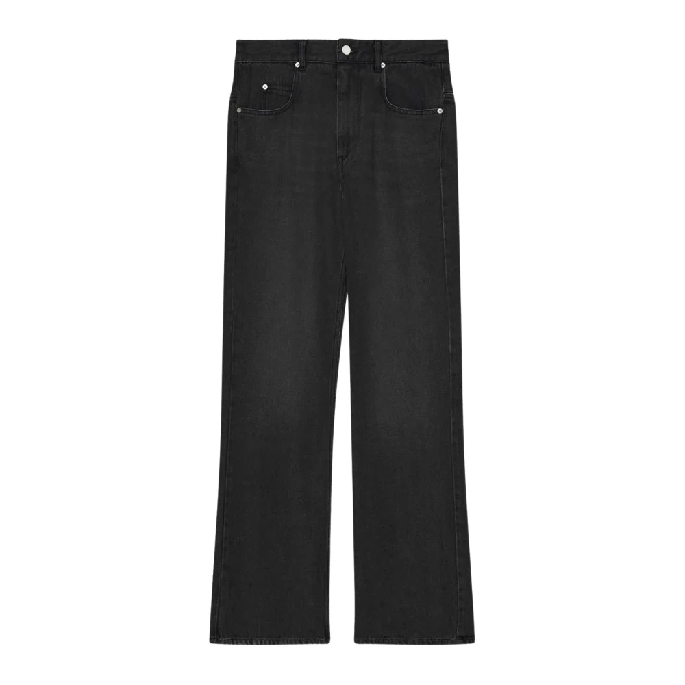 Isabel Marant Women's Black Straight Fit Jeans, Xs, Stylish Trousers For