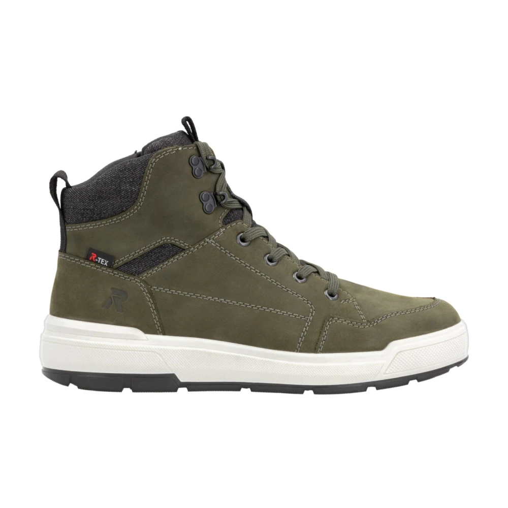 Rieker Green Lace-Up Boots, Male, 10 Uk, Casual Ankle Boots