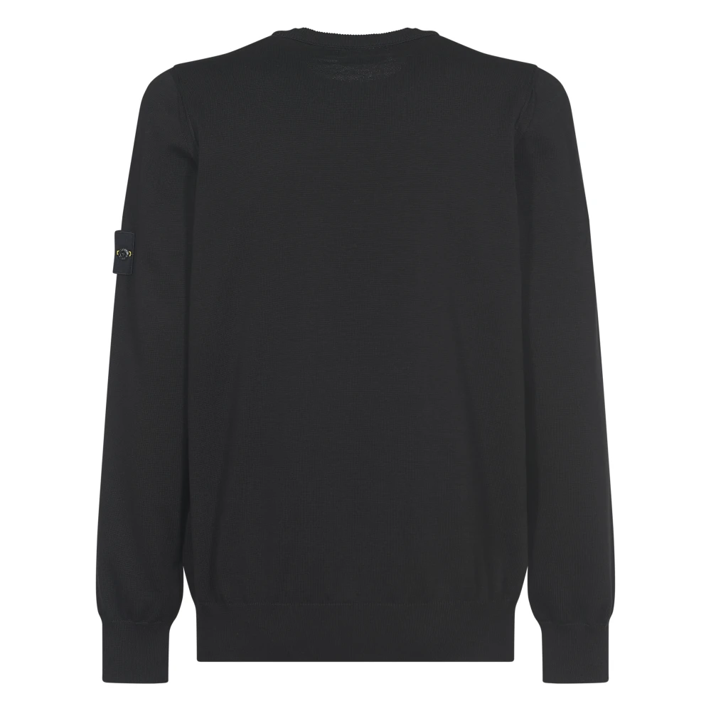 Stone Island Zwarte Truien voor Mannen Black Heren