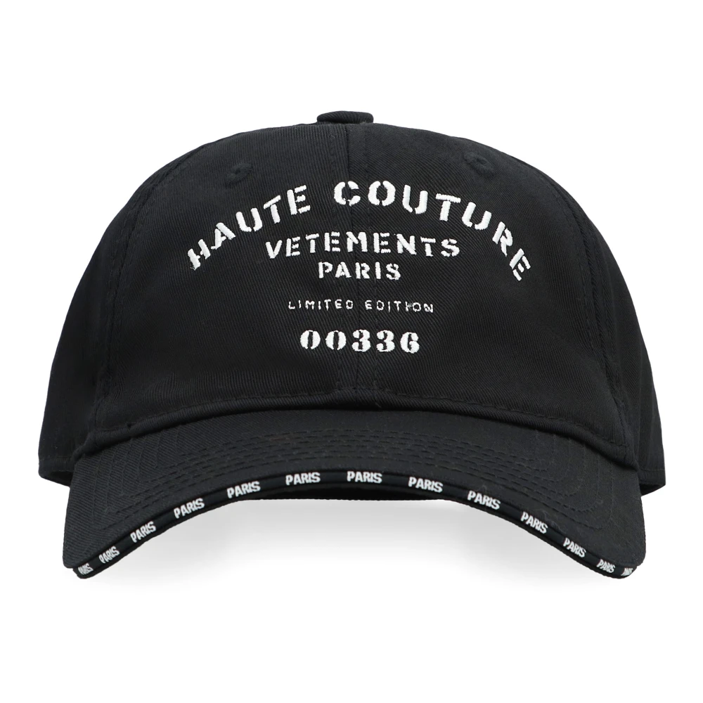 Vetements Katoenen Baseballpet Black Heren