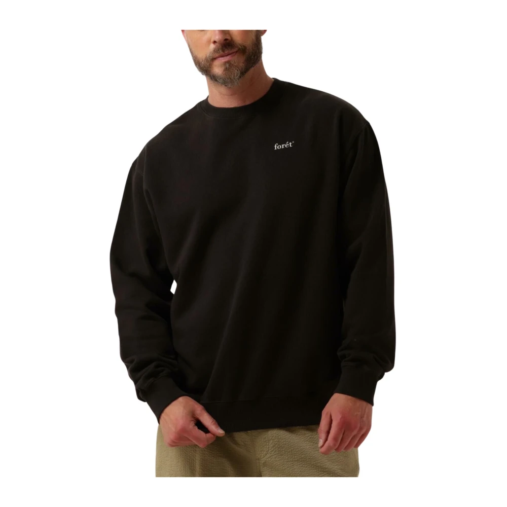 Forét Heren Sweatshirt Trendy Stijl Black Heren