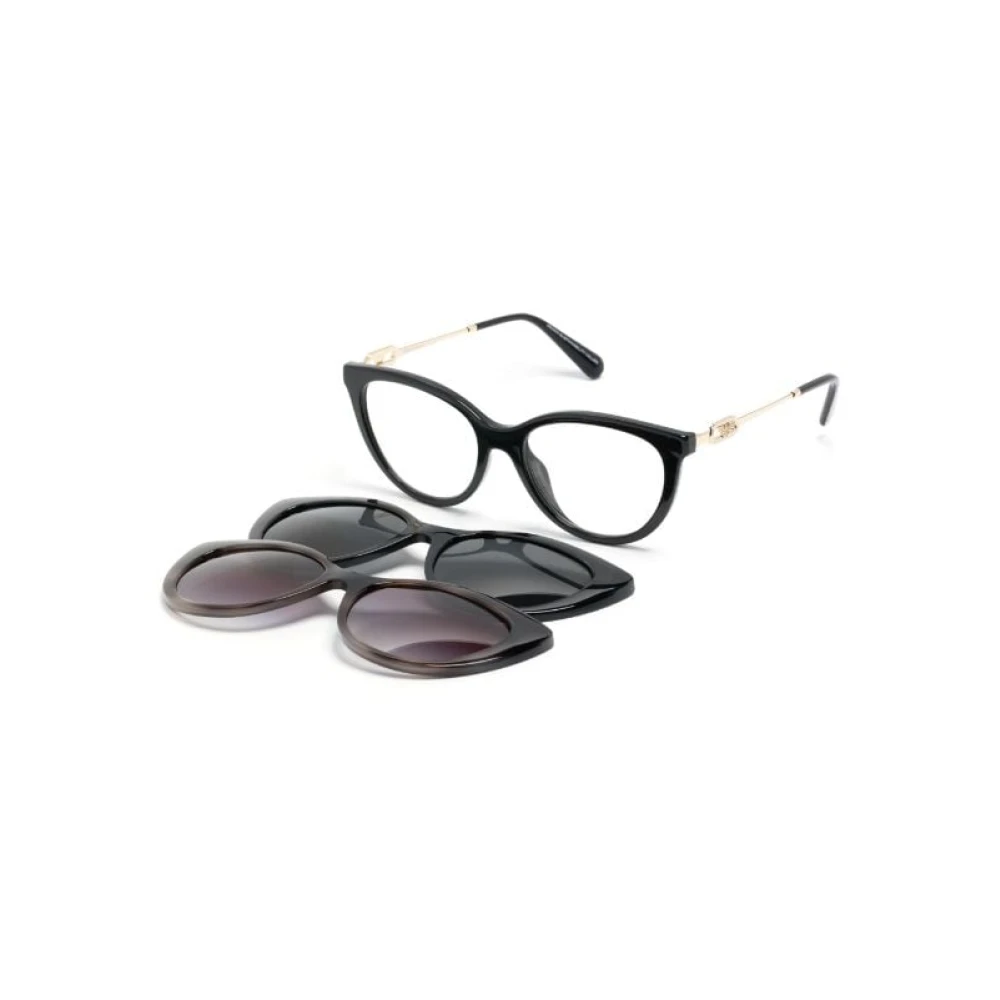 Emporio Armani Transparent Woman Ea4213u 50171W Sunglasses Injected Black Cat Eye Normal - Image 4