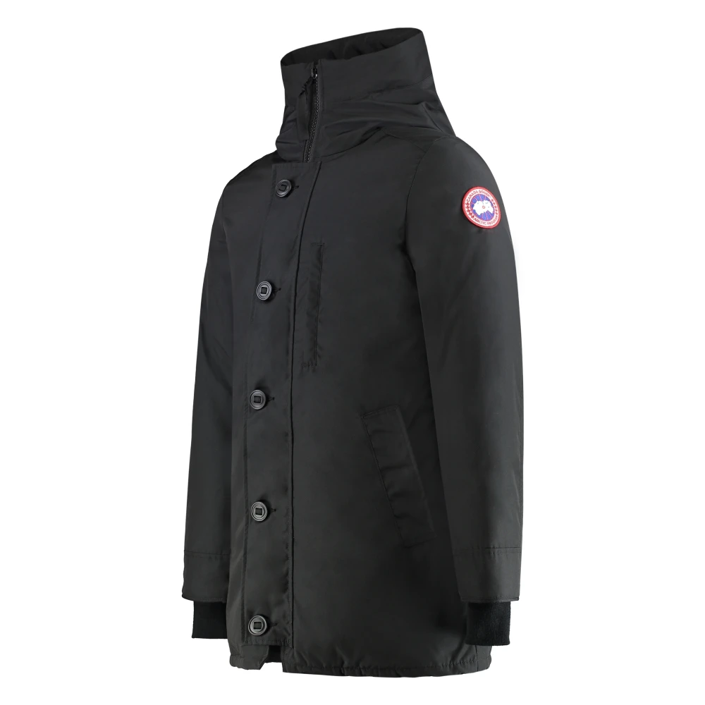 Canada Goose Parka met capuchon en logopatch Black Heren