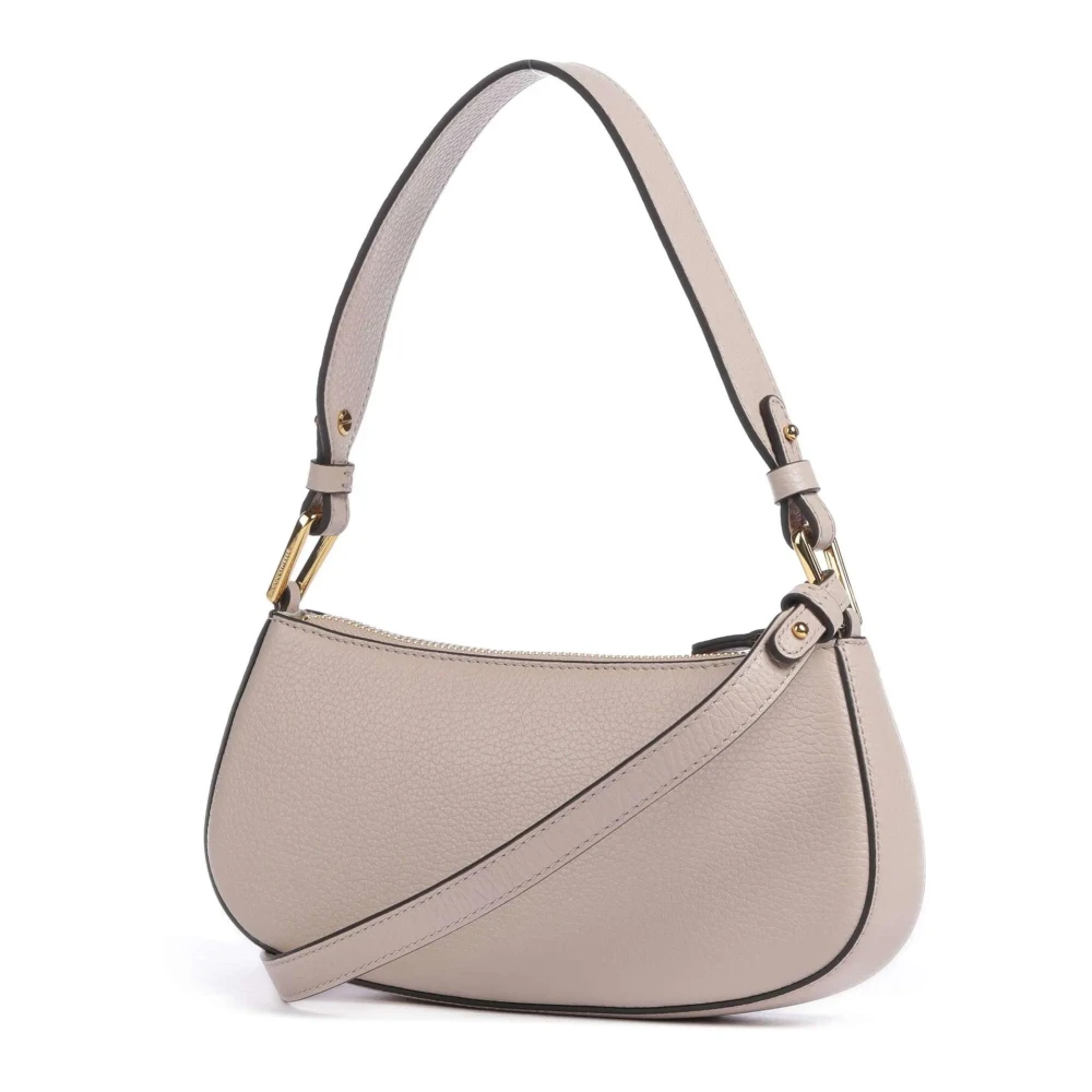 Coccinelle Omkeerbare leren schoudertas met rits Pink Dames