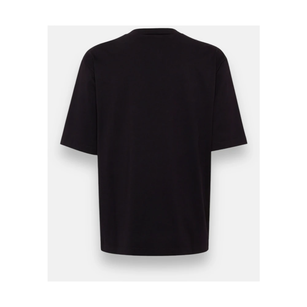Dsquared2 Zwart Katoenen Jersey Oversized T-shirt Black Heren