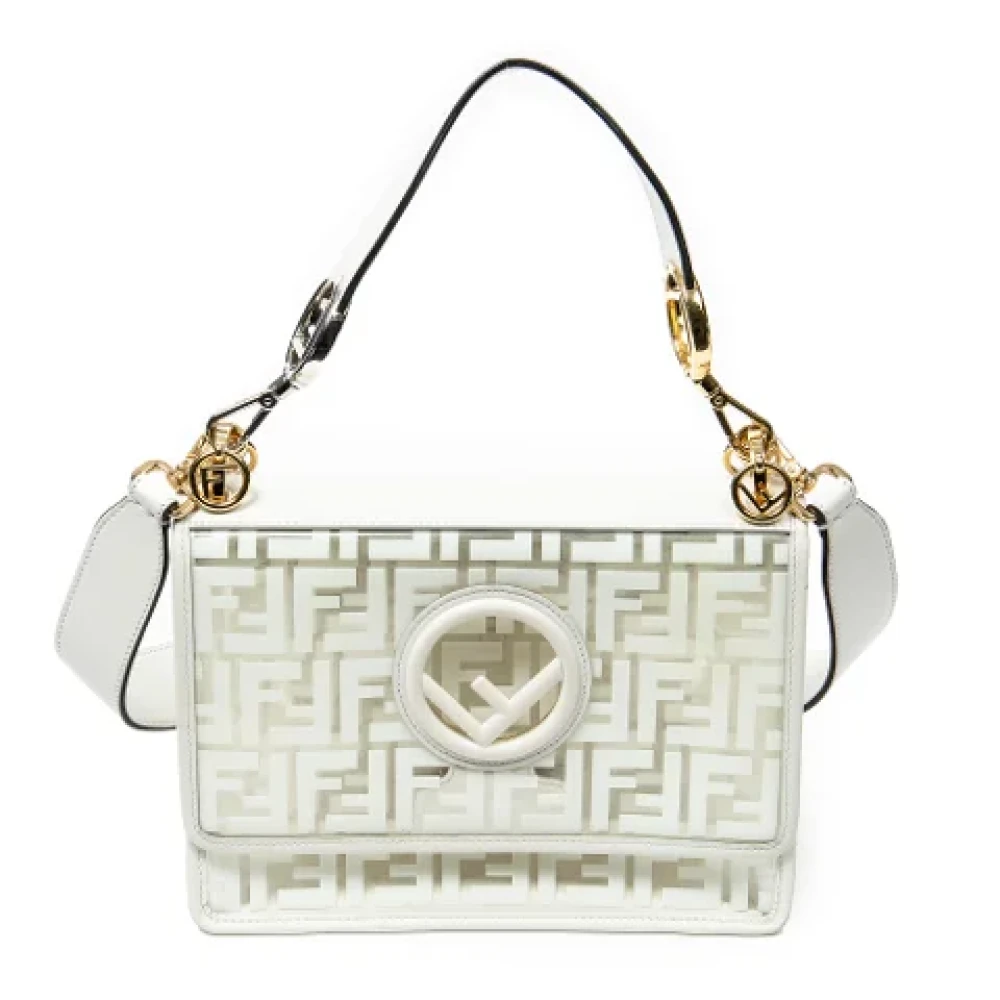 Fendi Vintage Pre-owned Canvas handbags White Dames