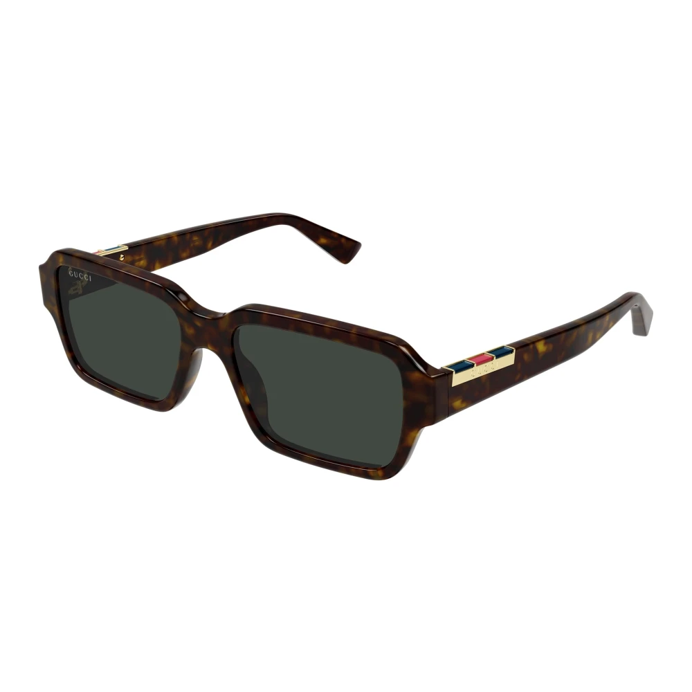 Gucci Men's Brown Sunglasses, 54 Mm, Rectangular Frame Sunglasses