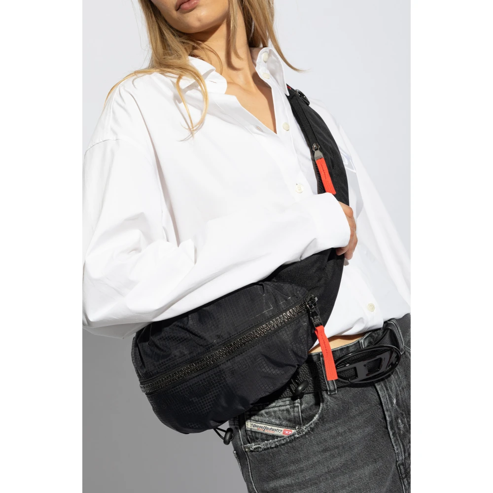Diesel Een-schouder rugzak Zip-D Black Unisex