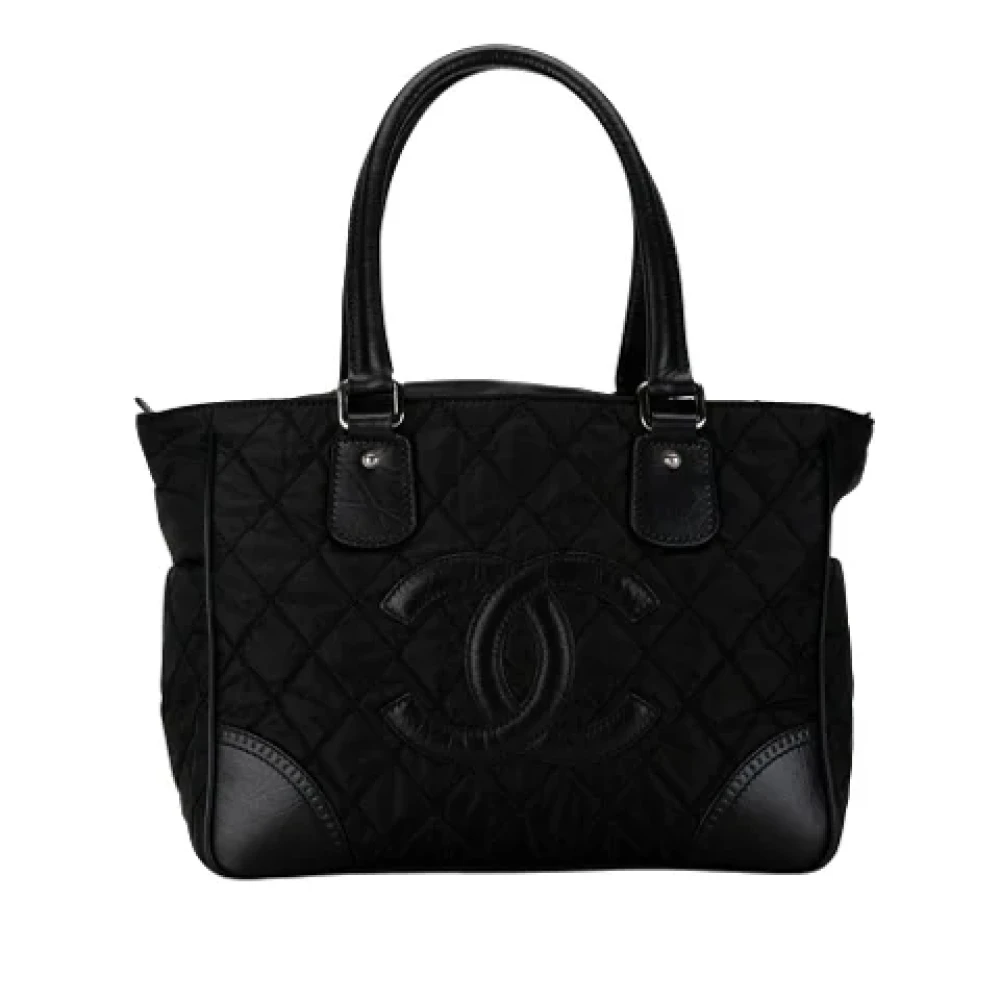 Chanel Vintage Pre-owned Fabric shoulder-bags Black Dames