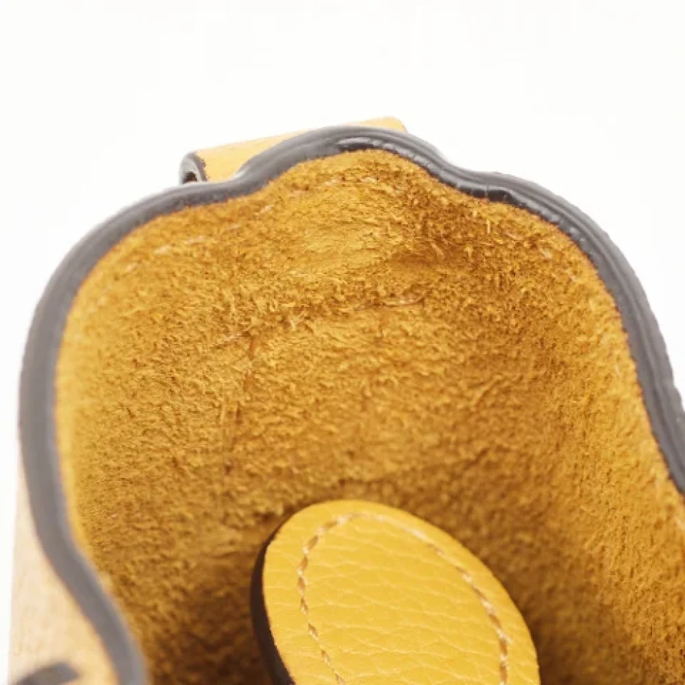 Celine Vintage Pre-owned Leather celine-bags Yellow Dames