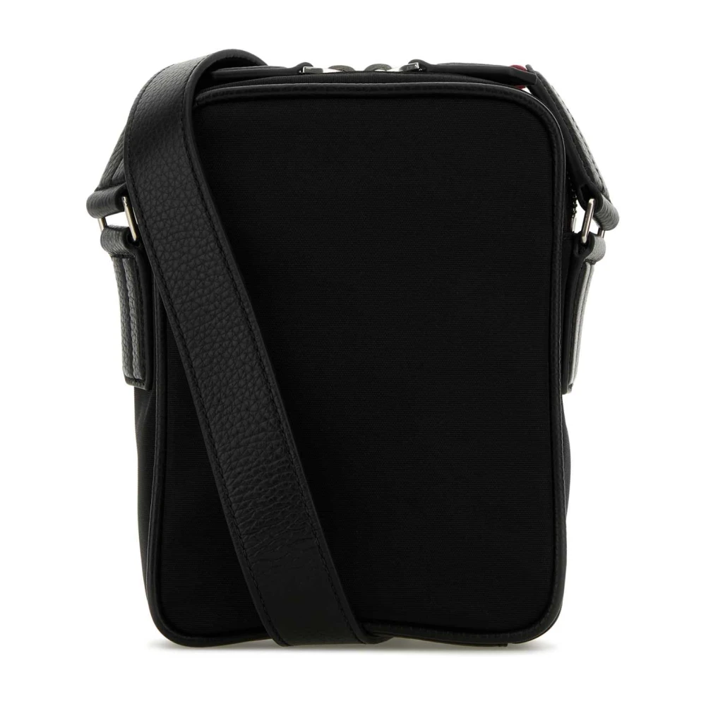 Bally Code Crossbody Tas in Zwart Canvas Black Heren