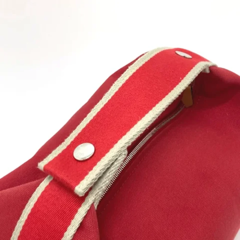 Hermès Vintage Pre-owned Fabric handbags Red Dames