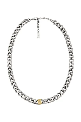 Multifärgad Rostfri Stål Halsband för Män