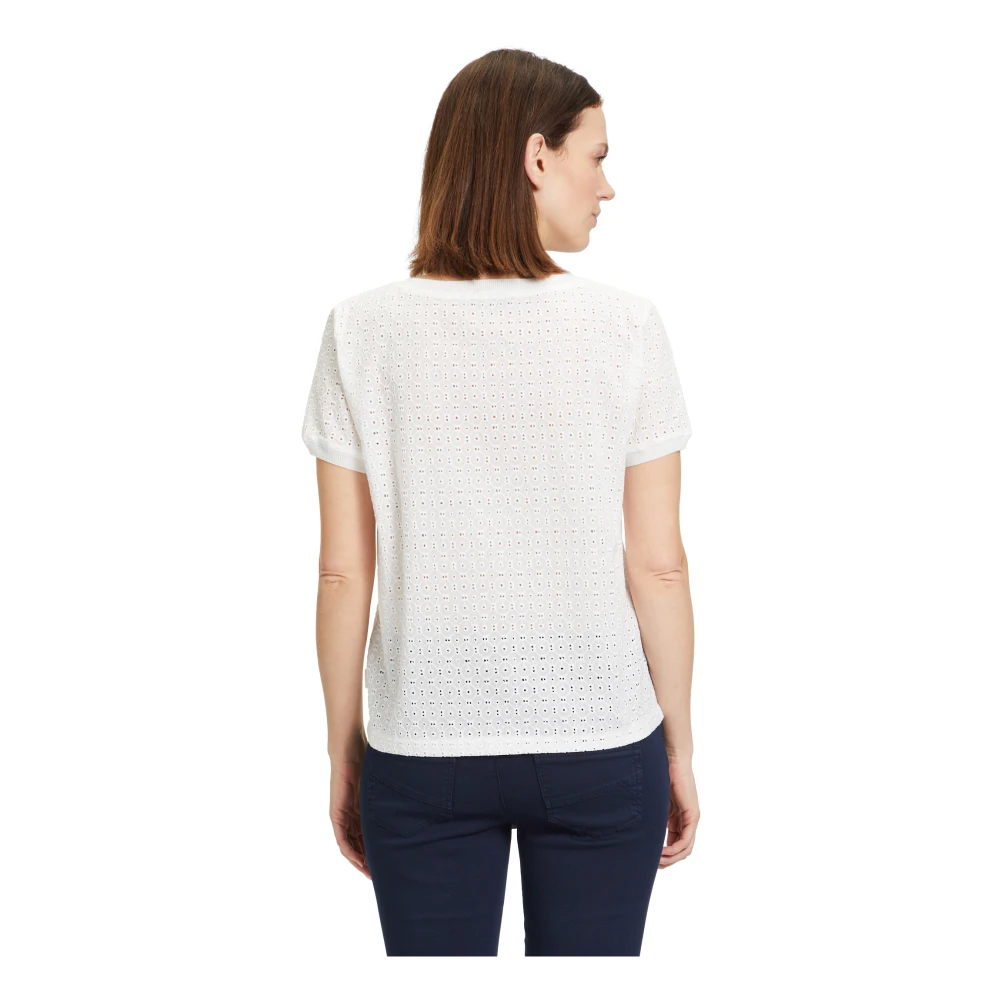 Betty & Co Kanten blouse shirt White Dames
