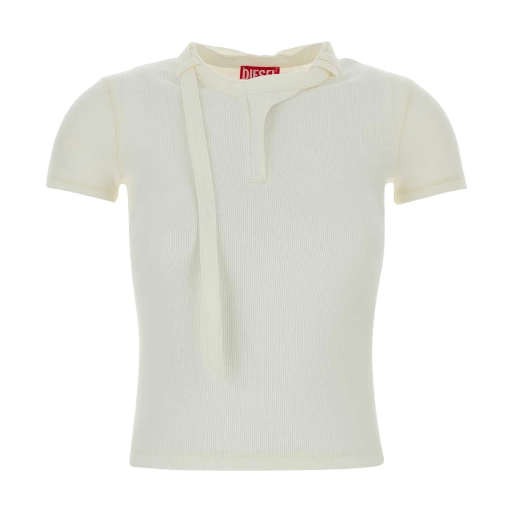 Diesel Vrouw Wit Tops Dames, S, Polo Shirts