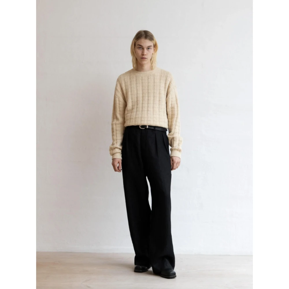 Sunflower Hoektrui in Off White Beige Heren
