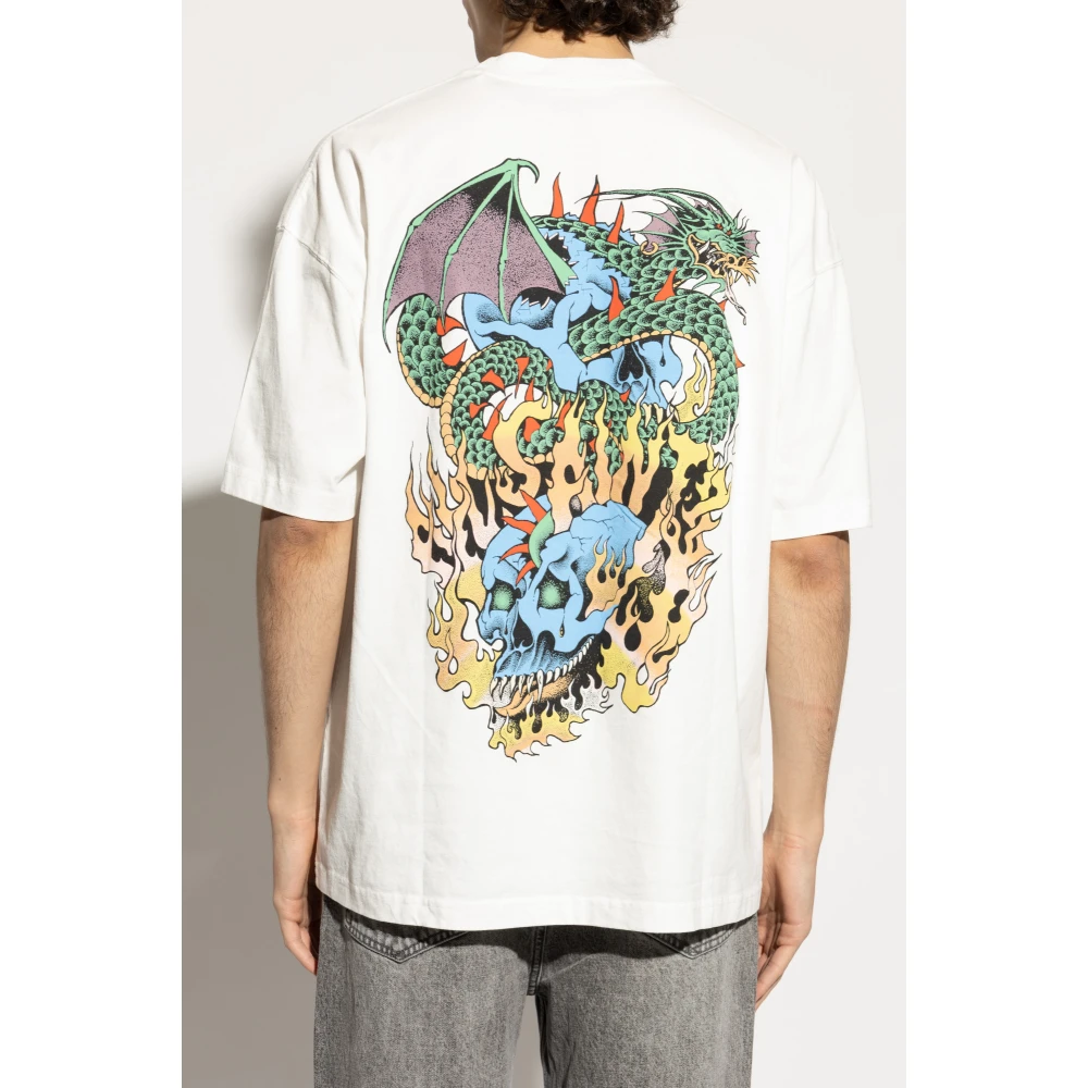AllSaints T-shirt Writher White Heren