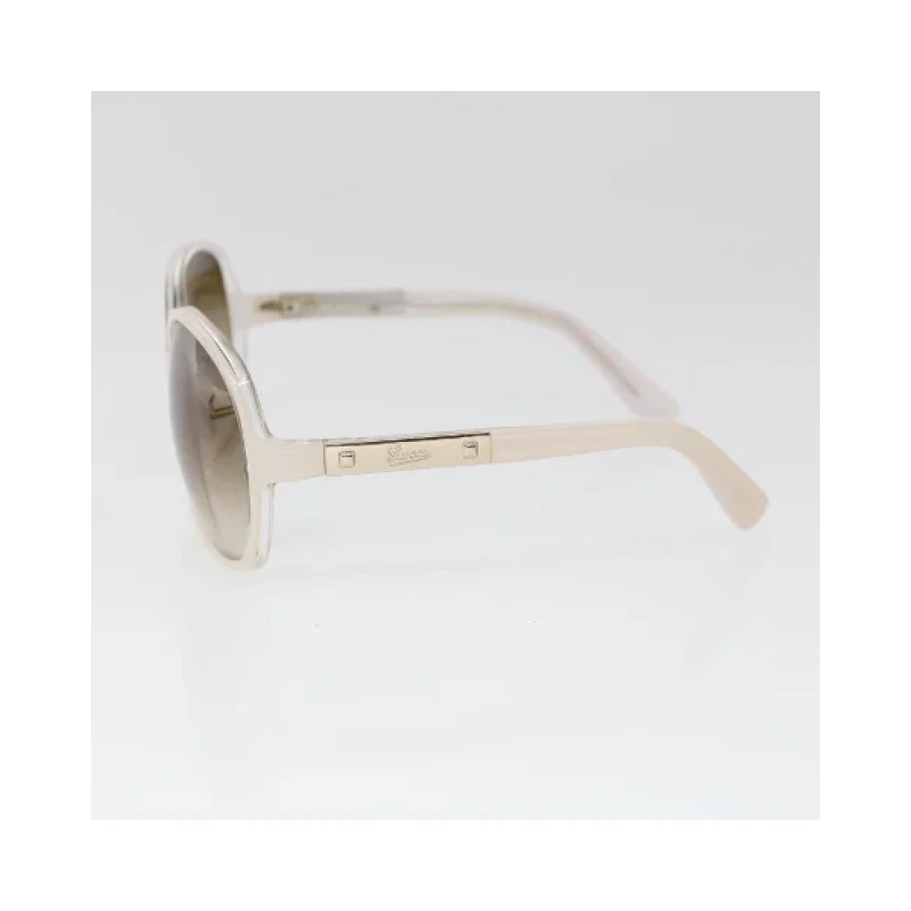 Gucci Vintage Pre-owned Plastic sunglasses White Dames