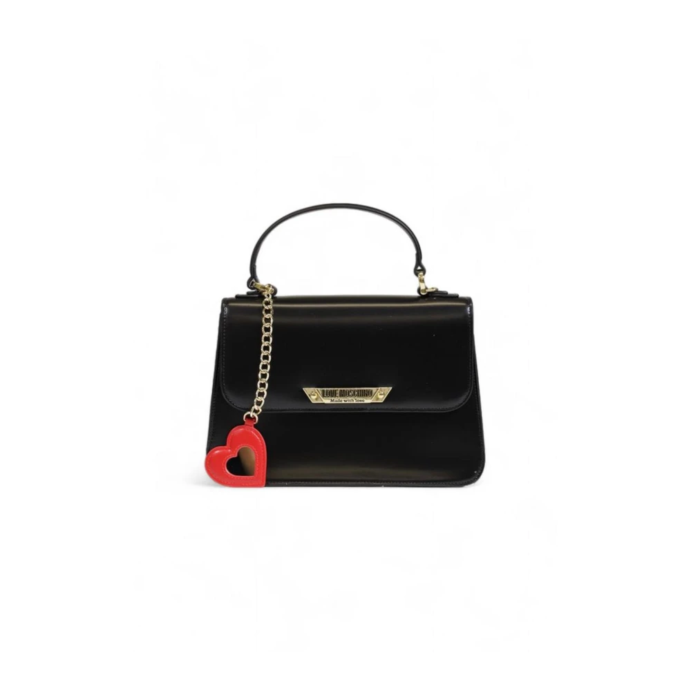 Love Moschino Moderne polyurethaan dameshandtas collectie Black Dames
