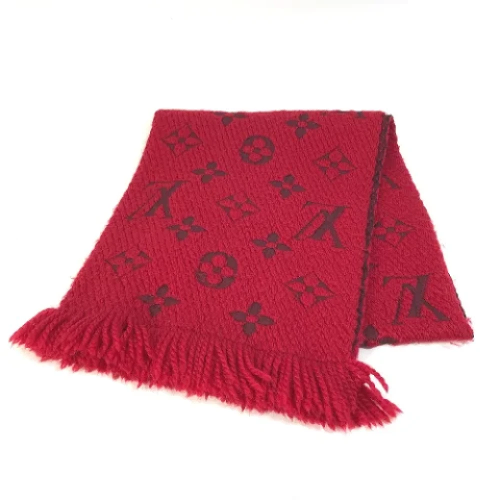 Louis Vuitton Vintage Pre-owned Silk scarves Red Dames