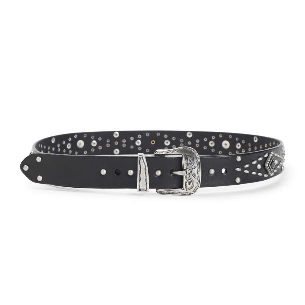 Golden Goose Women's Black Belts, 80 Cm, Leather Belt