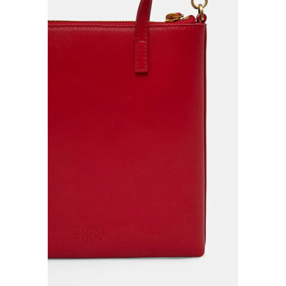 pinko Rode Mini Shopper Tas Red Dames